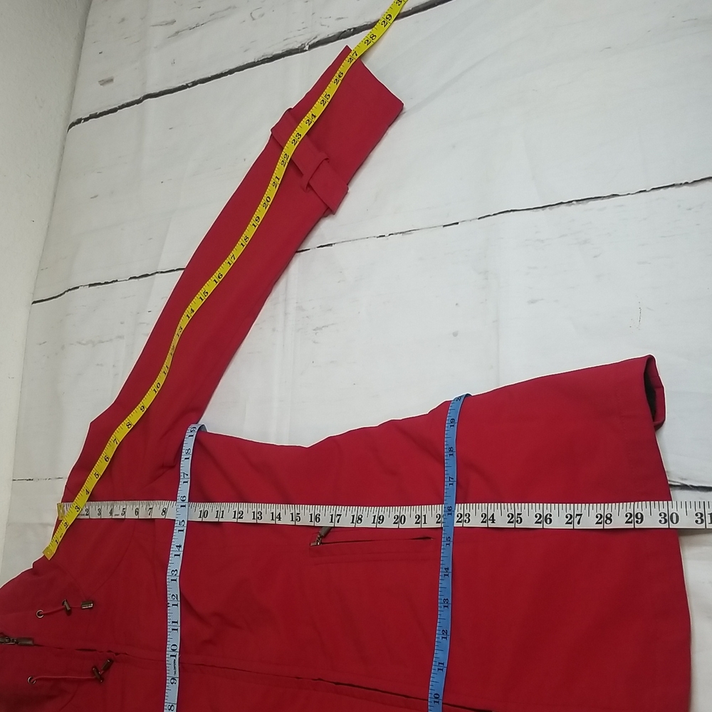 SOLD! IP Kristen Blake Red Fall Duffle Coat - Picture 15 of 15